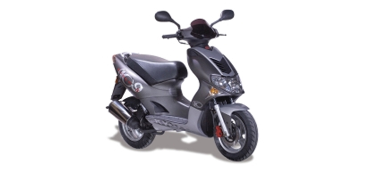 Spare parts Kymco Super9 2t LC old model matt black-silver