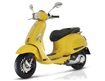 Parts Vespa Sprint 4-stroke 2-valve 25km/h matt yellow 974/a