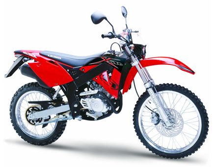 Spare parts Rieju MRX 125 red 2005 4-stroke