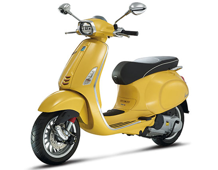 Parts Vespa Sprint 4-stroke 4-valve 45km/h yellow 968/A