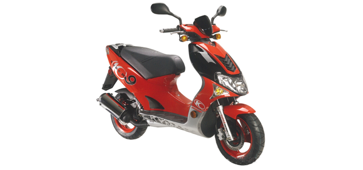 Spare parts Kymco Super9 AC 2-stroke new model ferrari red