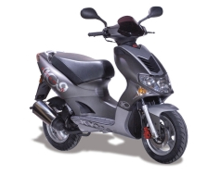 Spare parts Kymco Super9 LC 2-stroke new model matt black-silver