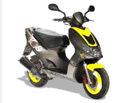 Spare parts Kymco Super9 2t LC old model matt black-yellow