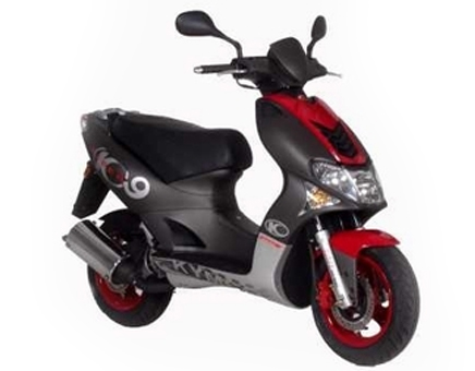 Spare parts Kymco Super9 2t LC old model matt black-red