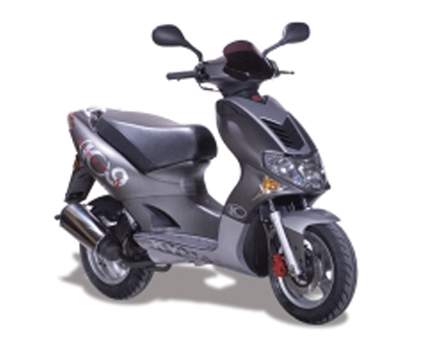 Spare parts Kymco Super9 2t LC old model matt black-silver