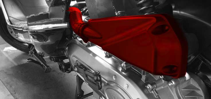 Air intake hose / suction rubber