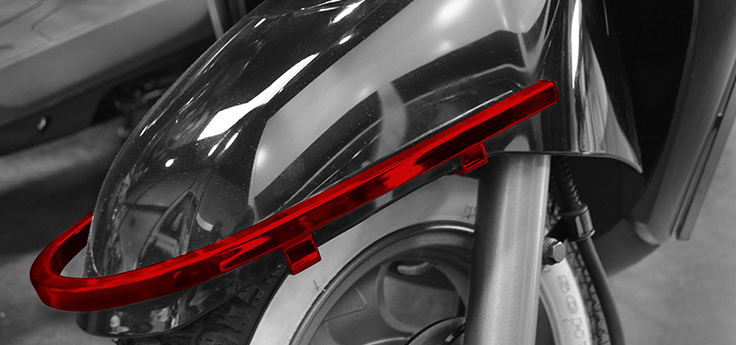 Front fender crash bars