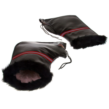 Hand muffset skai leather black