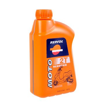Lubricant Repsol oil 2-Stroke full synthetic 1 liter bottle