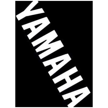 sticker yamaha word [yamaha] under spoiler aerox white falko 980587.whi 2-piece