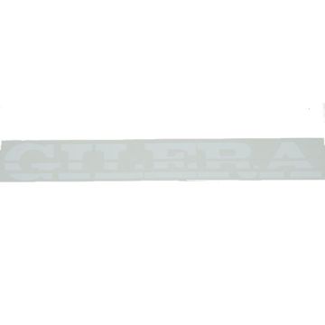 sticker piaggio word [gilera] run/stable 23cm white orig 081941