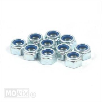 Lock nut M6 ELVZ 10 pieces