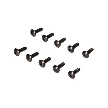 Sheet metal screw M6x20 phillips head 14mm black 10 pieces
