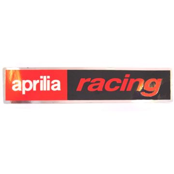 sticker aprilia word [apr racing] 46x220mm red/black falko 980675