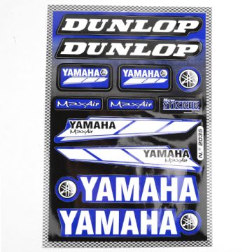 sticker set sponsor dunlop/max air/yamaha univ blue falko 982035 11-piece