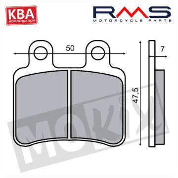 Brake pad set RMS B quality-22 510 2810
