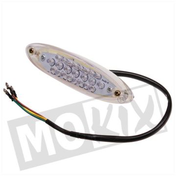 Taillight universal oval led transparant CE approval
