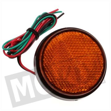 REFLECTOR ROUND 58mm ORANGE LED LAMP CE (1)