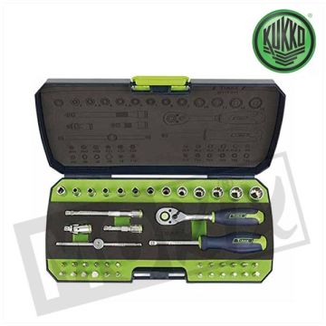 SOCKET WRENCH KIT KUKKO PROF1/4 (43 parts) TIRAX