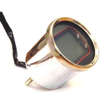 tachometer +temperature gauge digital 55mm chrome koso