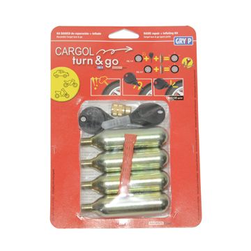 Tyre repair kit tubeless + air cartridges k008 Grypp