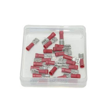 cable plug flat female 4.8mm 25pcs