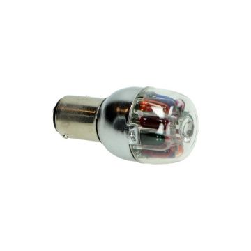 Bulb 12 Volt LED narrow multi-color Dmp on = on