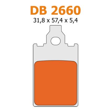 brake pad set af1/f12rst/f15/red rose/rev/streetmate/tua/you for delta db2660