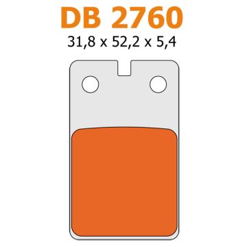 brake pad set af1/cros/f12/fif/rst for delta db2760