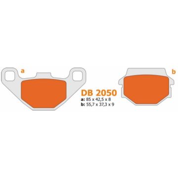 Brake pad set Adly/Quad rear Delta db2050 m-1
