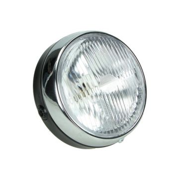 Headlight round switch 103 14cm black Guia universal