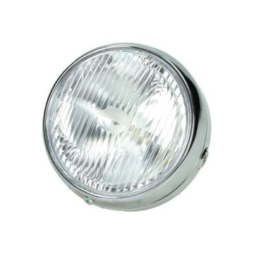Headlight round switch 103 14cm chrome Guia universal