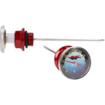 Oil temperature gauge, including Honda universal red
