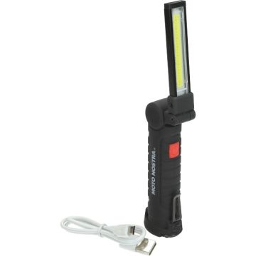 Workshop flashlight LED (USB) black Moto-Nostra