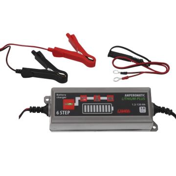 Battery charger 12v intelligent battery charger 3.8a Lampa amperomatic lithium plus 70177