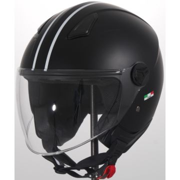 Vito Moda Bambino matt black children's jet helmet