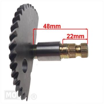 Kickstarter axle China scooter GY6 50cc 48-22