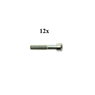 bolt hex m8x50mm 12pcs