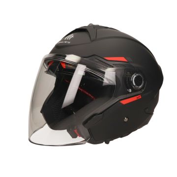 MT Cosmo SV matt black jet helmet