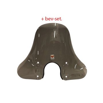 Windshield medium smoke AGM VX/Napoli/Riva/Lux/C50/HT/RL/Venice/Tivoli/Felice Isotta