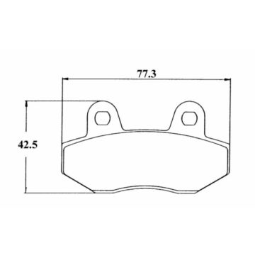 brake pad set honda mbx/nsr for sbs 103hf
