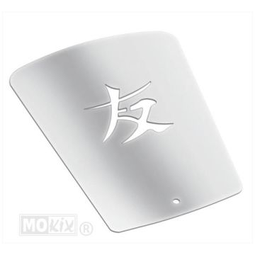 Battery cover Peugeot Speedfight stainless steel