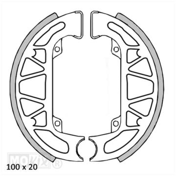IGM BRAKE SHOE SET (PIAGGIO TYPHOON/SFERA)