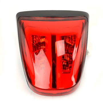 Taillight Vespa Sprint/ Primavera led tube red + rim matt black