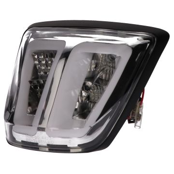 Taillight Vespa Sprint/ Primavera led tube transparant + rim matt black