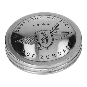 petrol tank cap engraved zundapp chrome