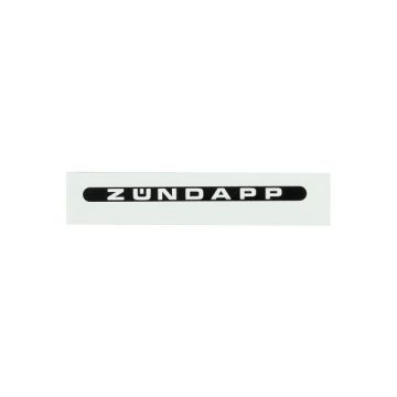 sticker zundapp word [zundapp] oblong black/white