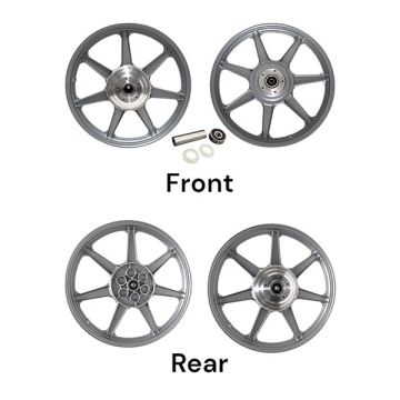 Wheel set disc brake Zundapp model 517/529/530 front/rear for double disc front and single disc rear