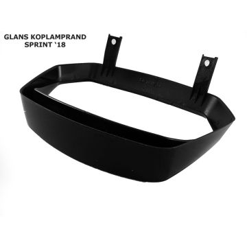 Headlight rim Vespa Sprint gloss black 2018->