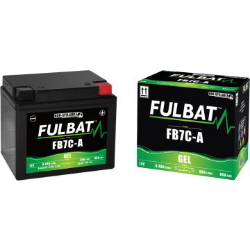 Accu Fulbat YB7C-A Gel 12V 8Ah onderhoudsvrij